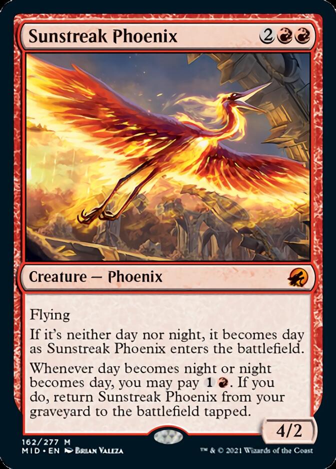 Sunstreak Phoenix [Innistrad: Midnight Hunt] | Chromatic Games