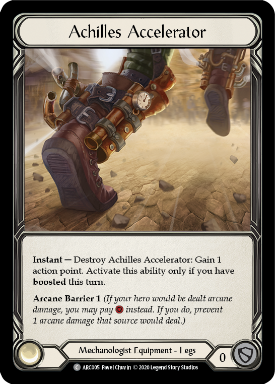 Achilles Accelerator [U-ARC005] (Arcane Rising Unlimited)  Unlimited Rainbow Foil | Chromatic Games