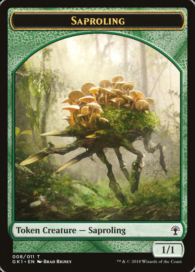 Voja // Saproling Double-Sided Token [Guilds of Ravnica Guild Kit Tokens] | Chromatic Games