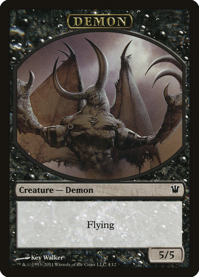 Demon Token [Innistrad Tokens] | Chromatic Games