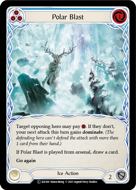 Polar Blast (Blue) [U-ELE168] (Tales of Aria Unlimited)  Unlimited Rainbow Foil | Chromatic Games