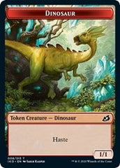 Dinosaur // Human Soldier (003) Double-Sided Token [Ikoria: Lair of Behemoths Tokens] | Chromatic Games