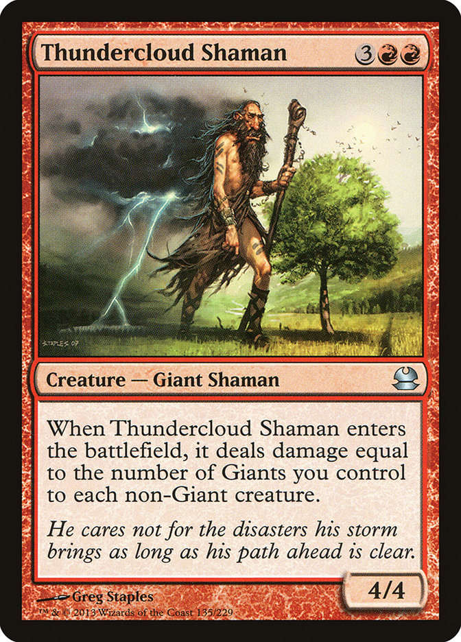 Thundercloud Shaman [Modern Masters] | Chromatic Games