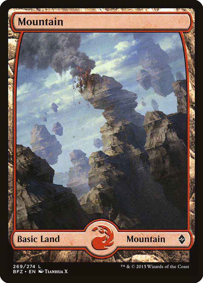 Mountain (269) (Full Art) [Battle for Zendikar] | Chromatic Games