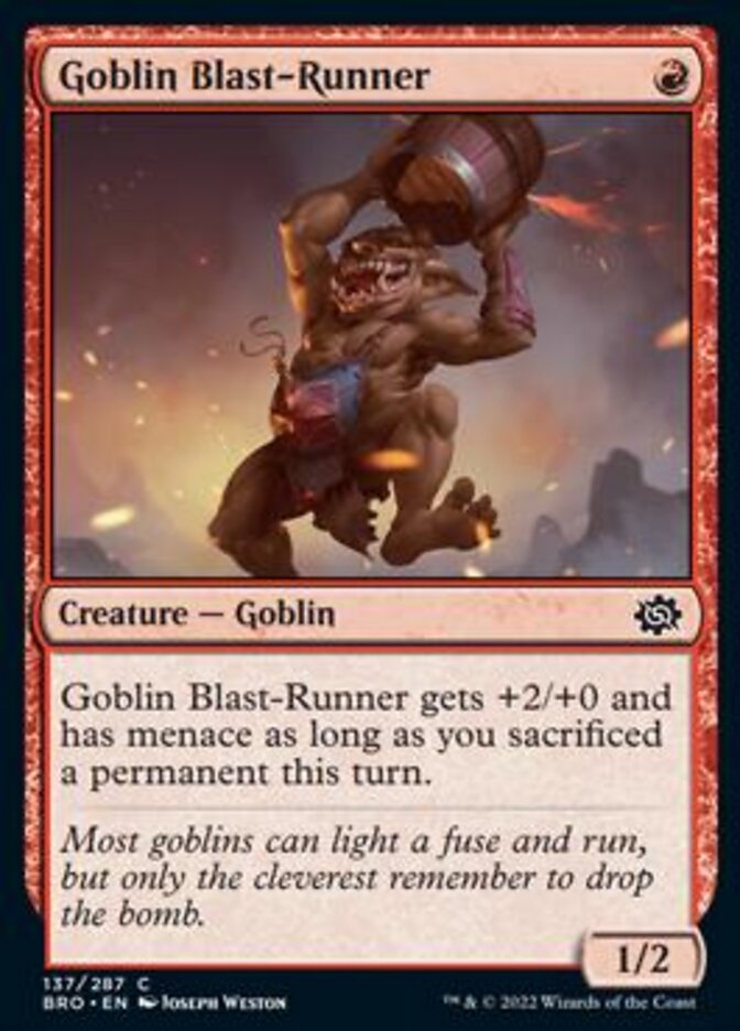 Goblin Blast-Runner [The Brothers' War] | Chromatic Games