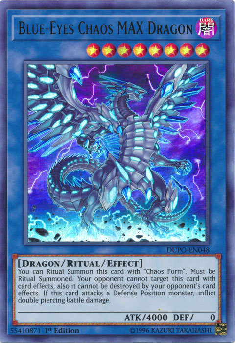 Blue-Eyes Chaos MAX Dragon [DUPO-EN048] Ultra Rare | Chromatic Games