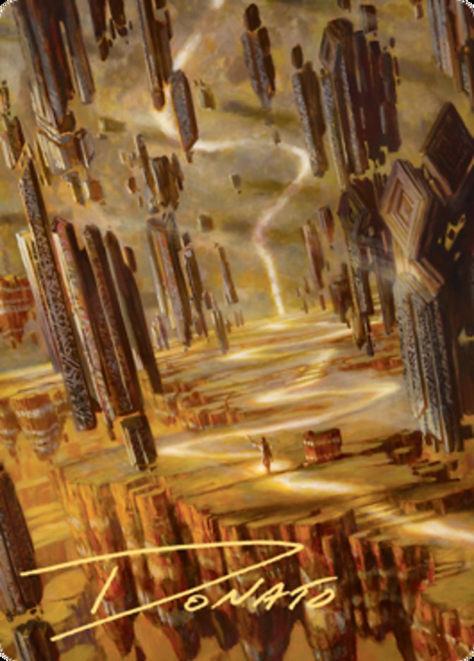 Brightclimb Pathway Art Card (Gold-Stamped Signature) [Zendikar Rising Art Series] | Chromatic Games