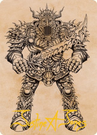 Iron Golem (Showcase) Art Card (Gold-Stamped Signature) [Dungeons & Dragons: Adventures in the Forgotten Realms Art Series] | Chromatic Games