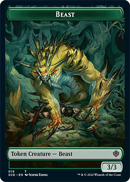 Beast // Beast Double-Sided Token [Starter Commander Decks] | Chromatic Games