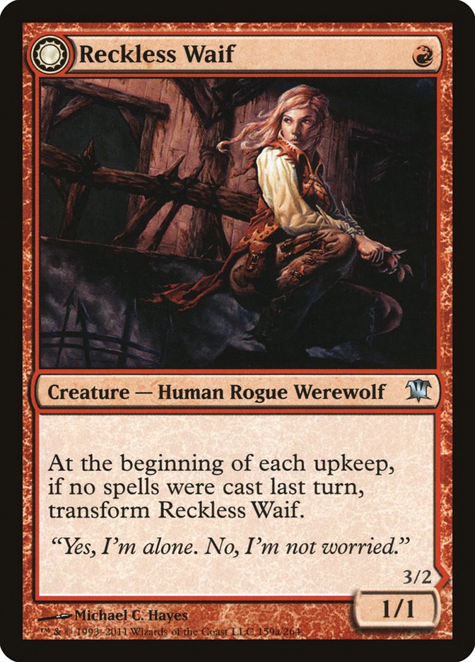 Reckless Waif // Merciless Predator [Innistrad] | Chromatic Games