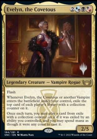 Evelyn, the Covetous (Promo Pack) [Streets of New Capenna Promos] | Chromatic Games