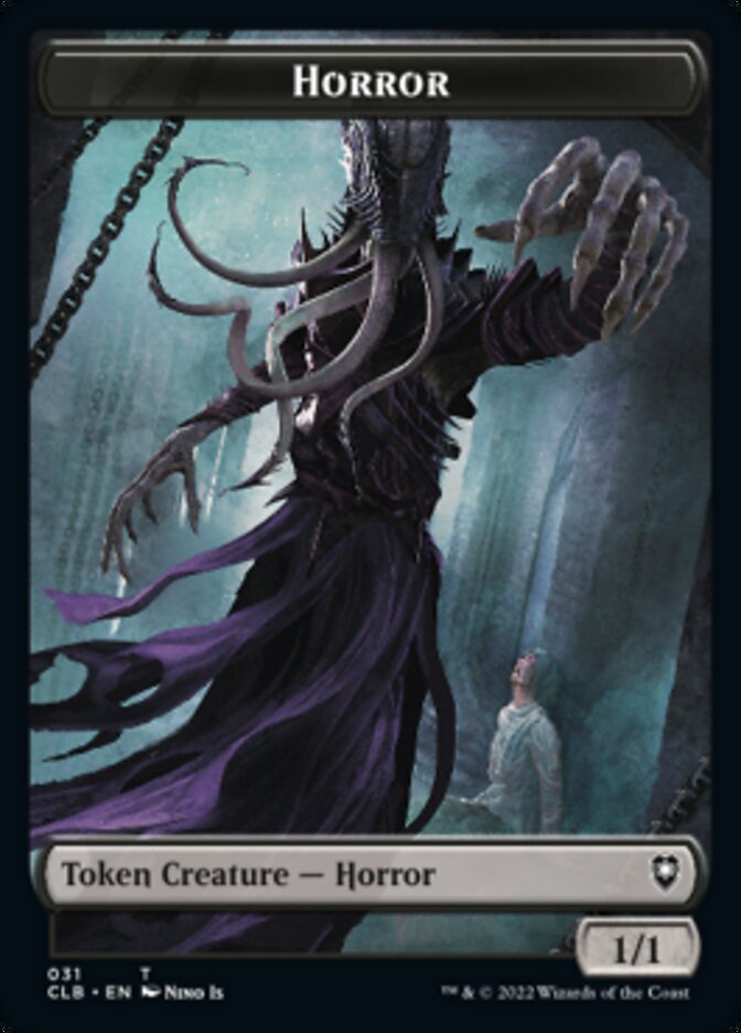 Horror // Eldrazi Horror Double-Sided Token [Commander Legends: Battle for Baldur's Gate Tokens] | Chromatic Games