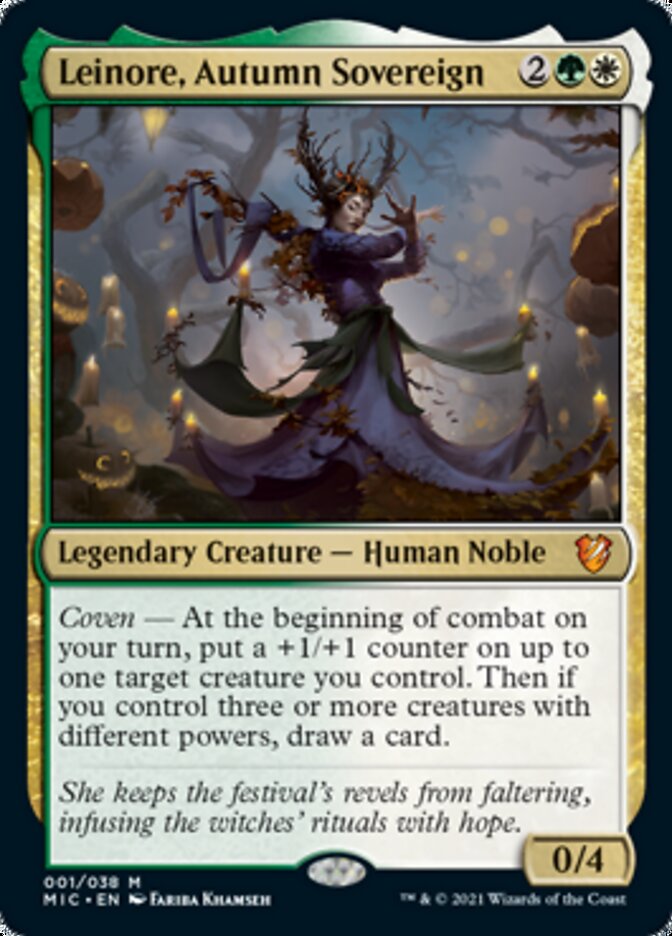 Leinore, Autumn Sovereign (Display Commander) [Innistrad: Midnight Hunt Commander] | Chromatic Games