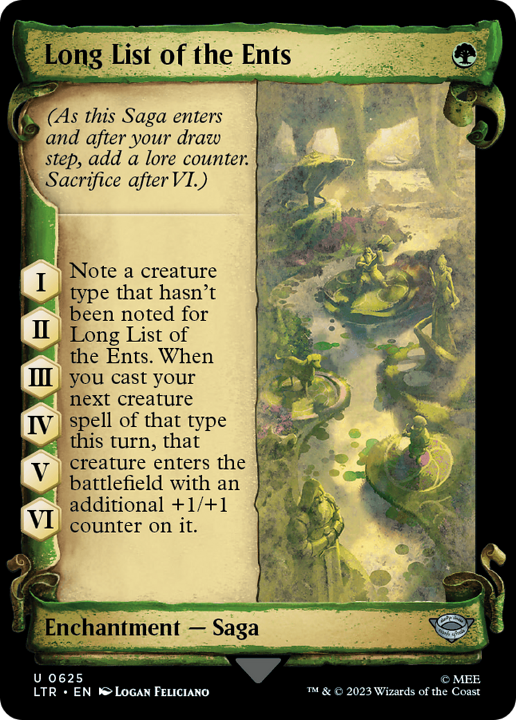 Long List of the Ents [The Lord of the Rings: Tales of Middle-Earth Showcase Scrolls] | Chromatic Games