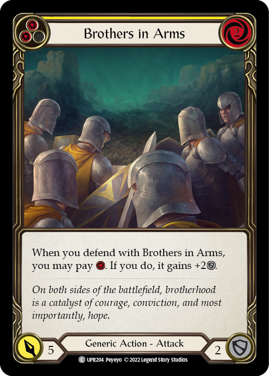 Brothers in Arms (Yellow) [UPR204] (Uprising) | Chromatic Games