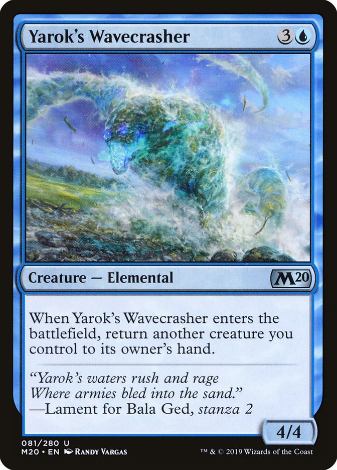 Yarok's Wavecrasher [Core Set 2020] | Chromatic Games