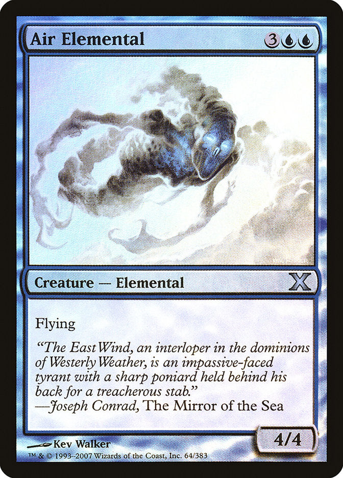 Air Elemental (Premium Foil) [Tenth Edition] | Chromatic Games