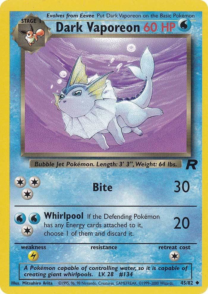 Dark Vaporeon [Team Rocket] | Chromatic Games