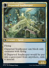 Devoted Grafkeeper // Departed Soulkeeper [Innistrad: Midnight Hunt] | Chromatic Games