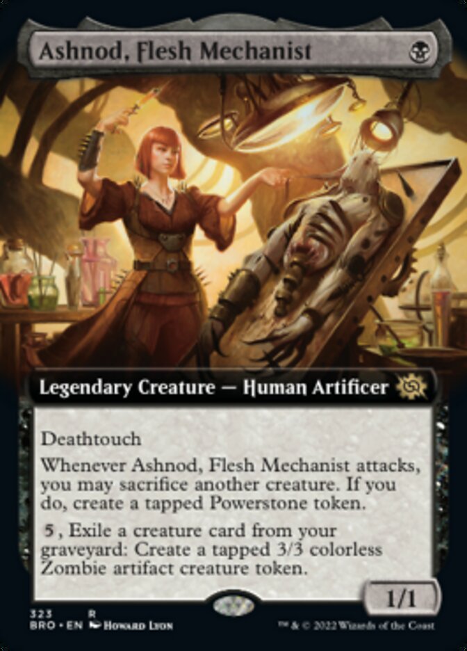 Ashnod, Flesh Mechanist (Extended Art) [The Brothers' War] | Chromatic Games