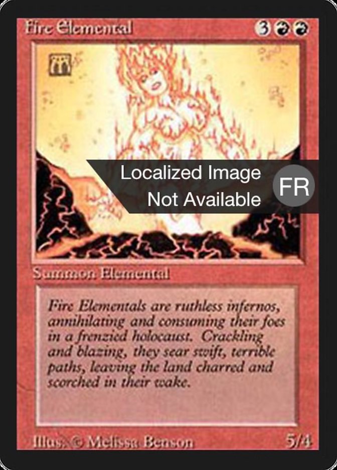 Fire Elemental [Foreign Black Border] | Chromatic Games