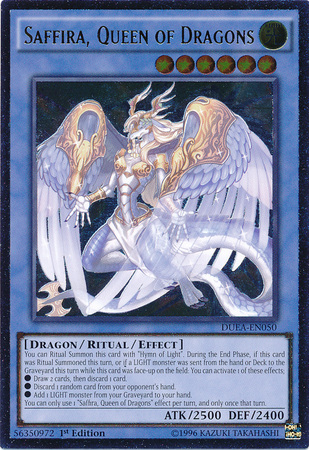 Saffira, Queen of Dragons (UTR) [DUEA-EN050] Ultimate Rare | Chromatic Games