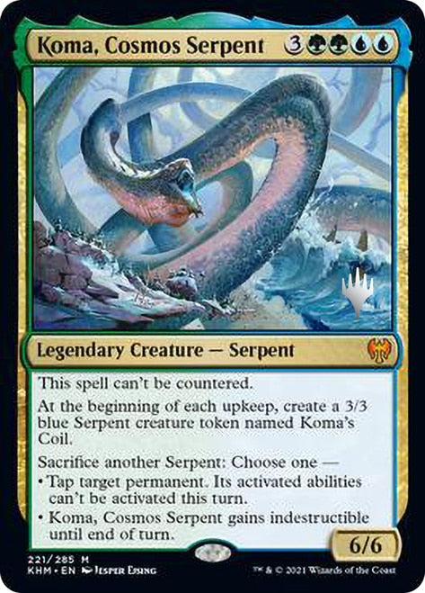 Koma, Cosmos Serpent (Promo Pack) [Kaldheim Promos] | Chromatic Games