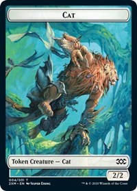 Cat // Copy Double-Sided Token [Double Masters Tokens] | Chromatic Games