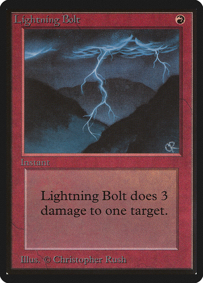 Lightning Bolt [Beta Edition] | Chromatic Games