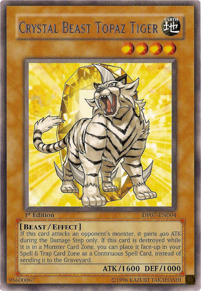 Crystal Beast Topaz Tiger [DP07-EN004] Rare | Chromatic Games