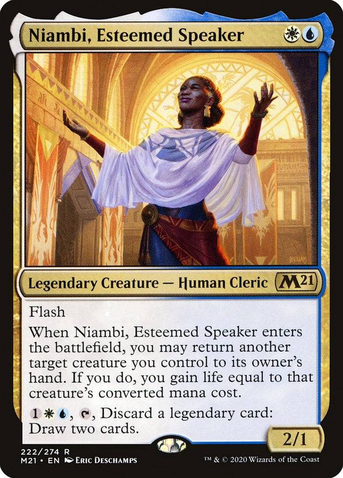 Niambi, Esteemed Speaker [Core Set 2021] | Chromatic Games