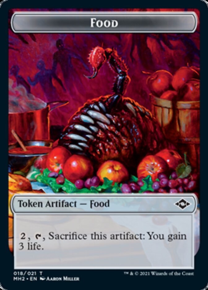 Food (18) // Golem Double-Sided Token [Modern Horizons 2 Tokens] | Chromatic Games