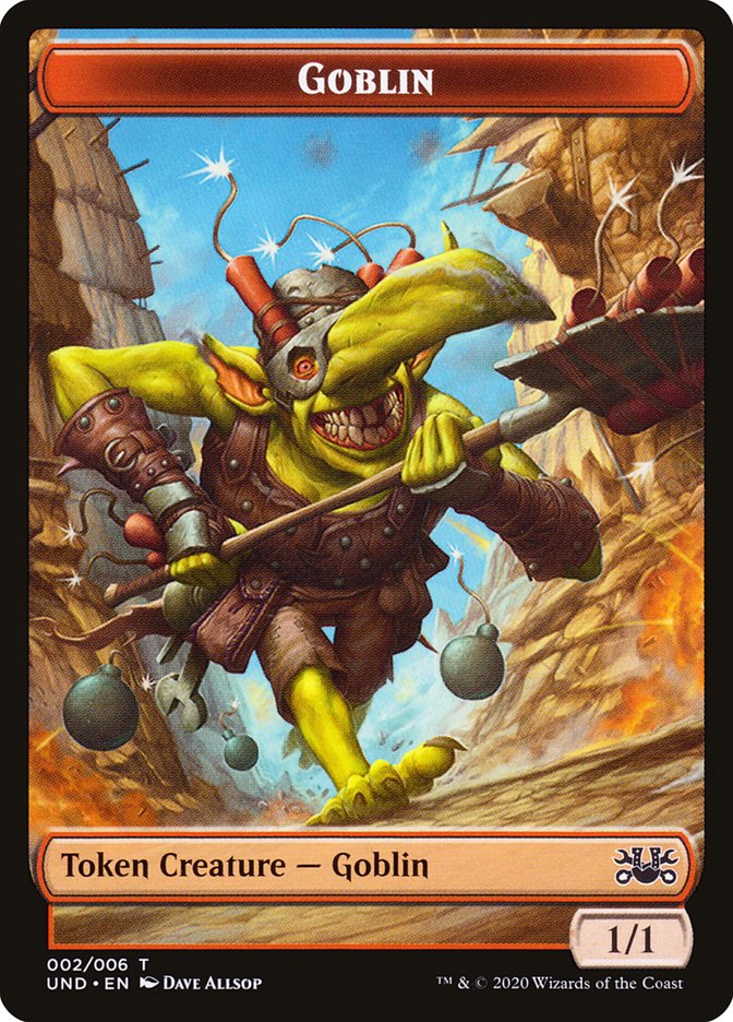 Goblin // Giant Teddy Bear Double-Sided Token [Unsanctioned Tokens] | Chromatic Games