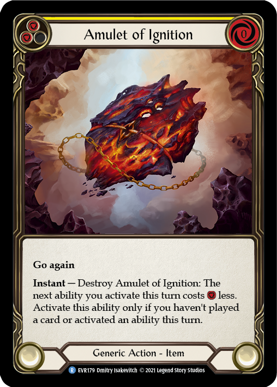 Amulet of Ignition [EVR179] (Everfest)  1st Edition Cold Foil | Chromatic Games