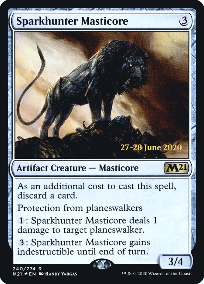 Sparkhunter Masticore [Core Set 2021 Prerelease Promos] | Chromatic Games