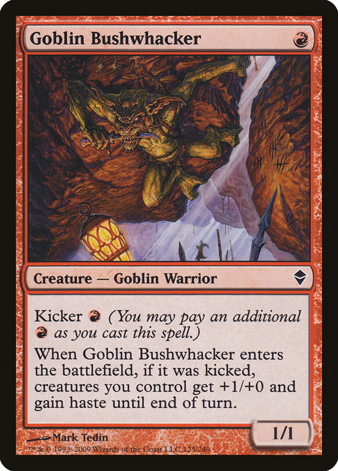 Goblin Bushwhacker [Zendikar] | Chromatic Games