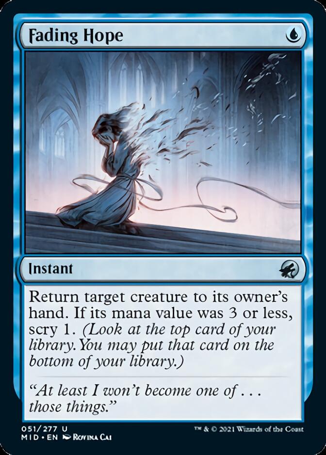 Fading Hope [Innistrad: Midnight Hunt] | Chromatic Games