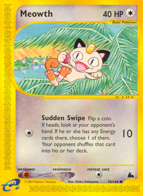 Meowth (78/144) [Skyridge] | Chromatic Games