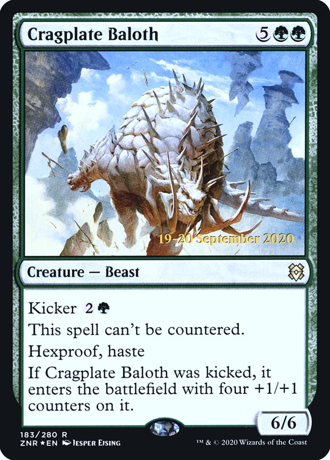 Cragplate Baloth [Zendikar Rising Prerelease Promos] | Chromatic Games