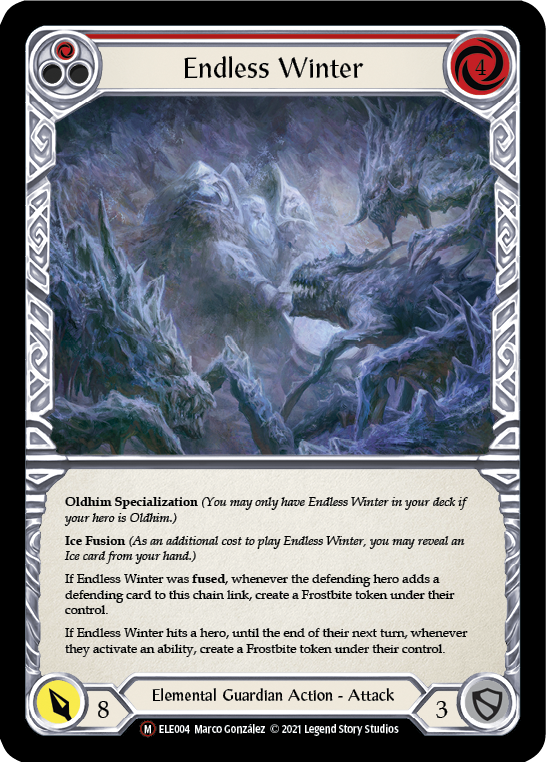 Endless Winter [U-ELE004] (Tales of Aria Unlimited)  Unlimited Rainbow Foil | Chromatic Games