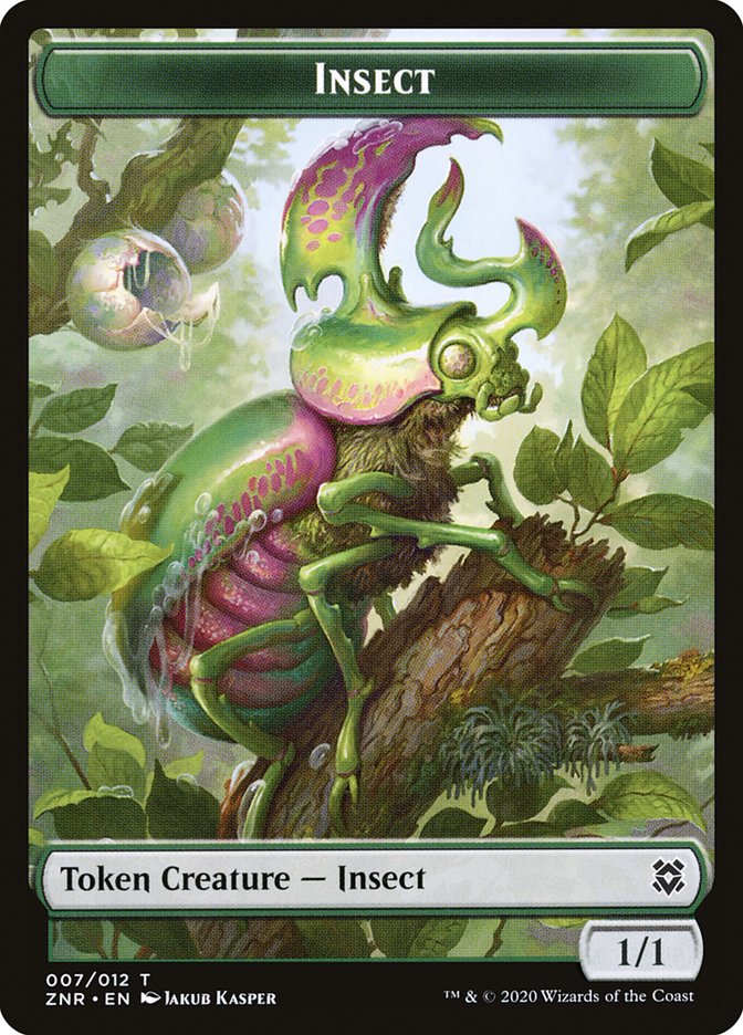 Insect Token [Zendikar Rising Tokens] | Chromatic Games