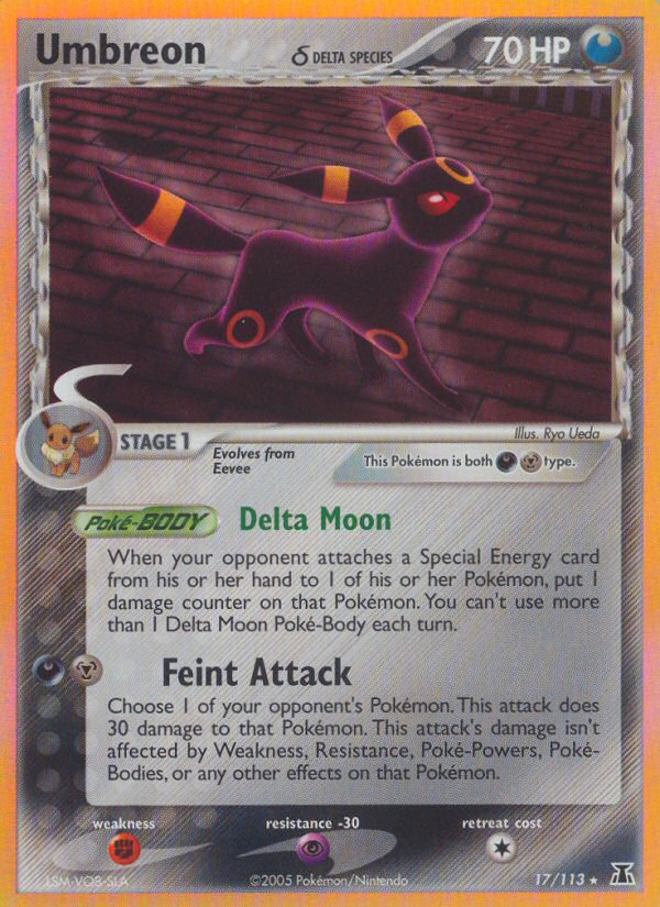 Umbreon (17/113) (Delta Species) [EX: Delta Species] | Chromatic Games