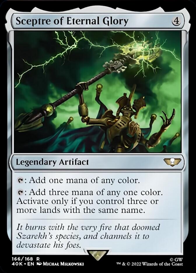 Sceptre of Eternal Glory (Surge Foil) [Warhammer 40,000] | Chromatic Games