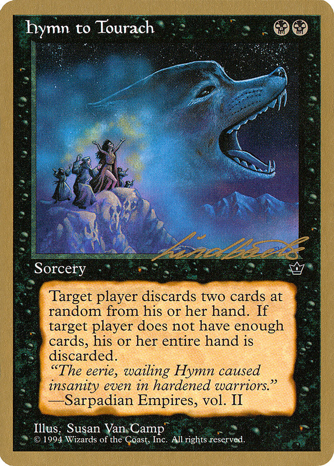 Hymn to Tourach (Wolf) (Leon Lindback) [Pro Tour Collector Set] | Chromatic Games