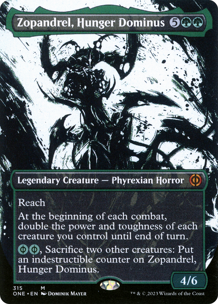 Zopandrel, Hunger Dominus (Borderless Ichor) [Phyrexia: All Will Be One] | Chromatic Games