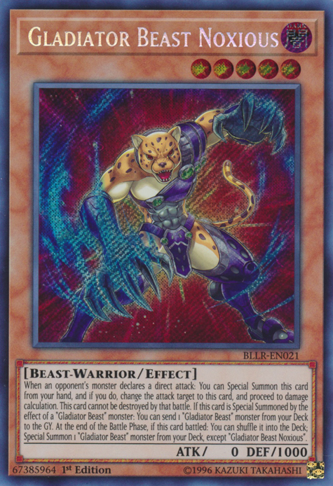 Gladiator Beast Noxious [BLLR-EN021] Secret Rare | Chromatic Games