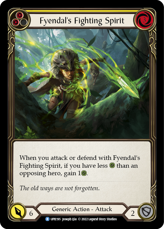 Fyendal's Fighting Spirit (Yellow) [UPR195] (Uprising) | Chromatic Games