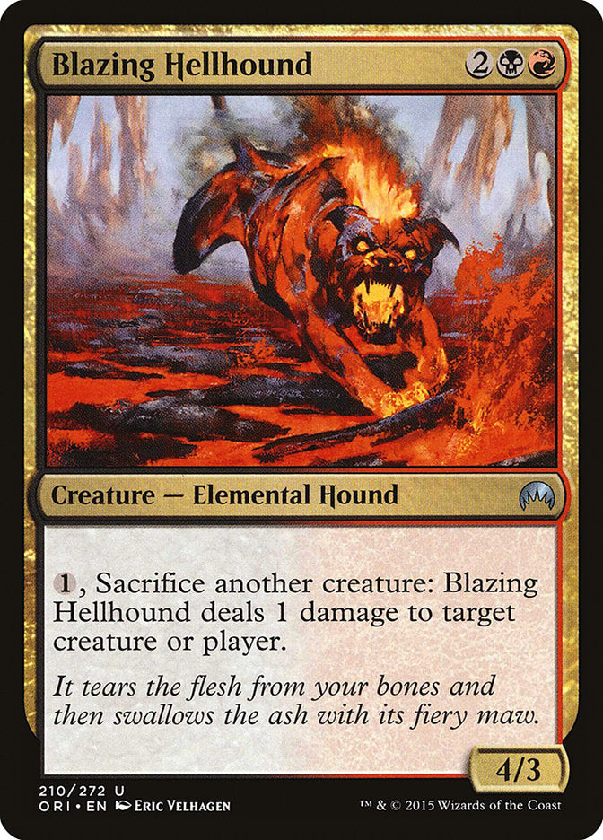 Blazing Hellhound [Magic Origins] | Chromatic Games