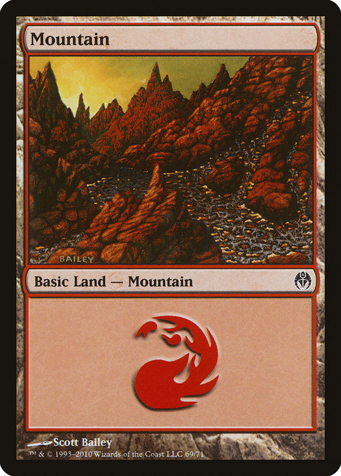 Mountain (69) [Duel Decks: Phyrexia vs. the Coalition] | Chromatic Games