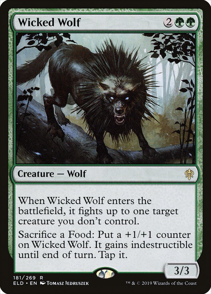 Wicked Wolf [Throne of Eldraine] | Chromatic Games